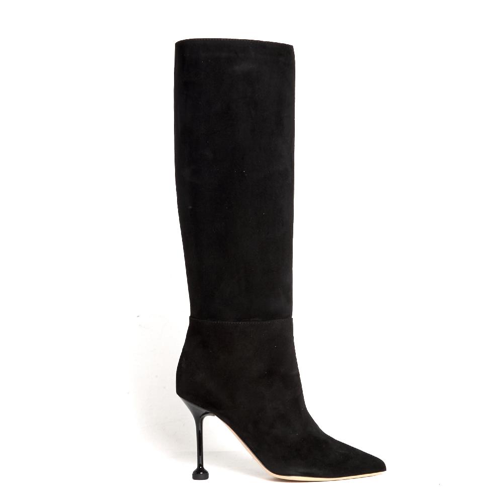 Sorelle Perego stivale in camoscio nero tacco 90 mm Negozio