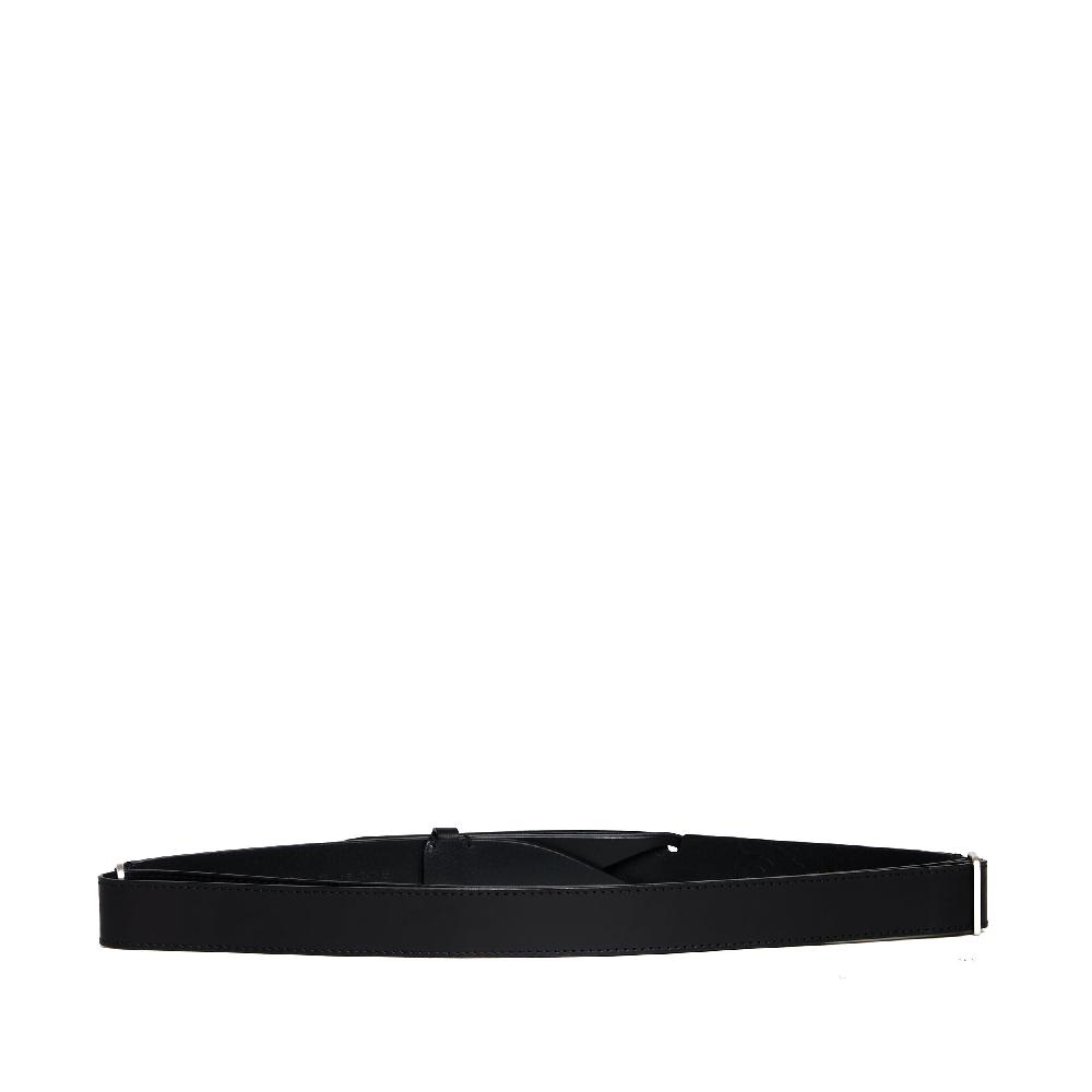 Sorelle Perego cintura nobukle in pelle nera Moda