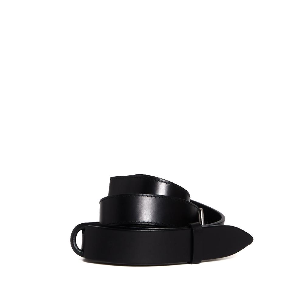 Sorelle Perego cintura nobukle in pelle nera Moda