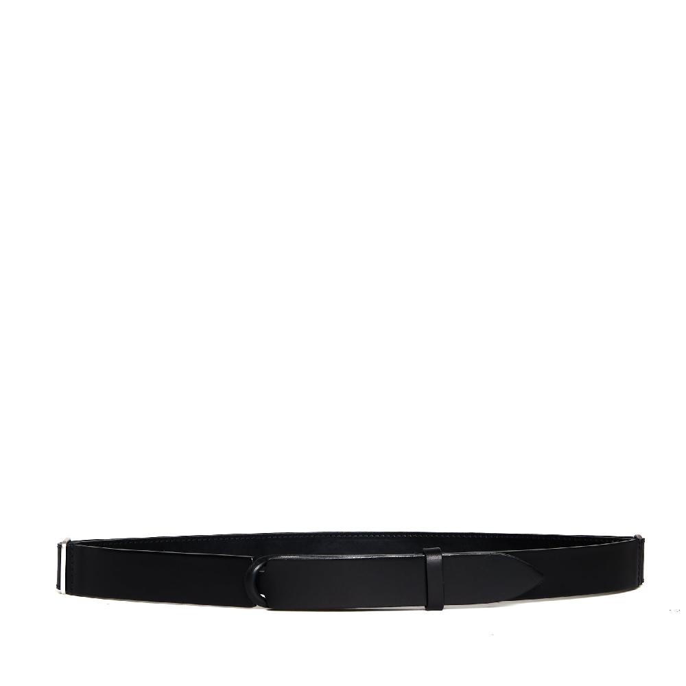 Sorelle Perego cintura nobukle in pelle nera Moda