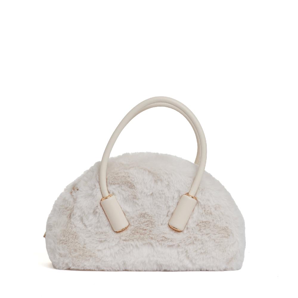 Sorelle Perego bauletto in eco fur color conchiglia Italia