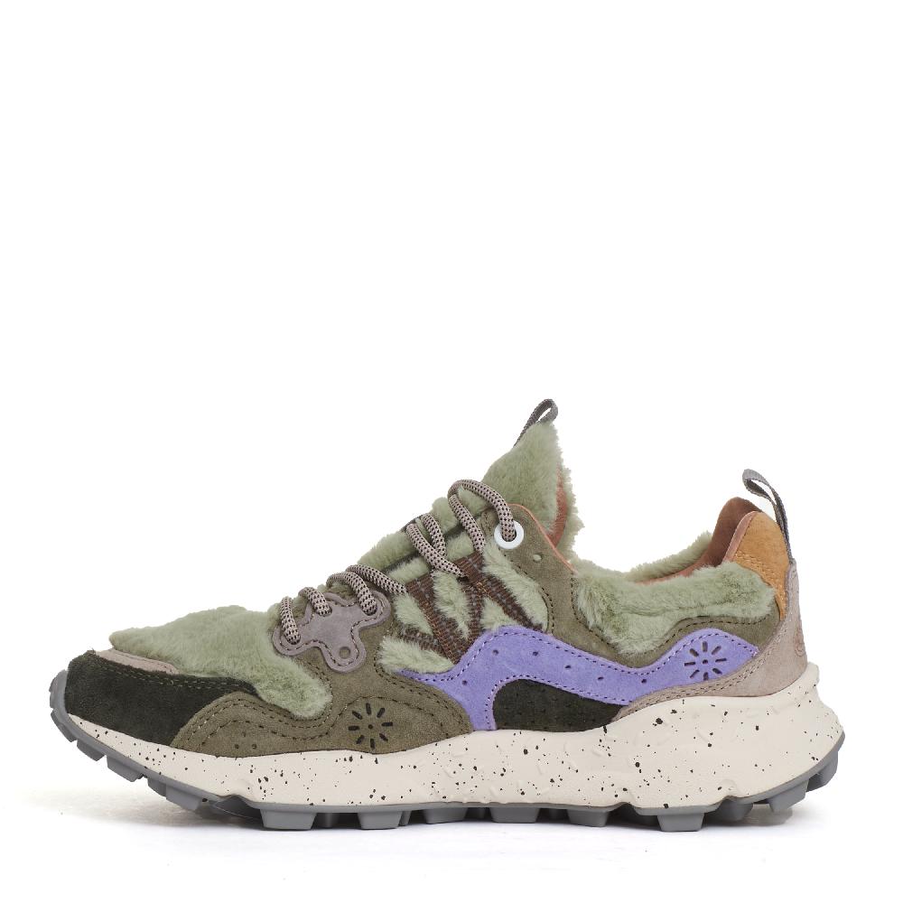 Sorelle Perego sneakers lilla e pelo verde 2025