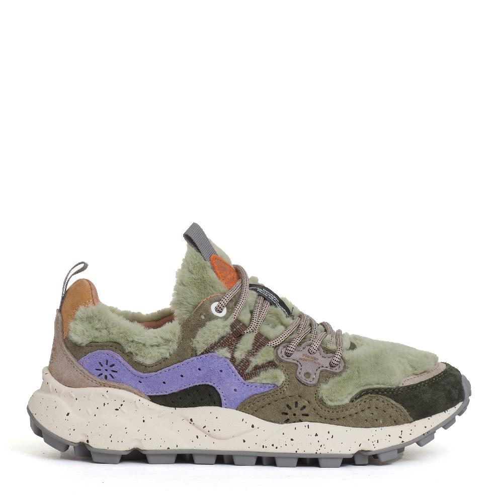 Sorelle Perego sneakers lilla e pelo verde 2025