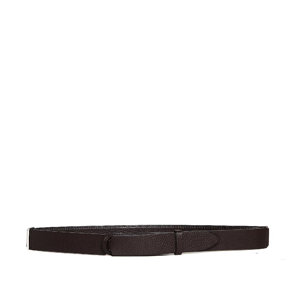 Sorelle Perego cintura nobuckle pelle martellata testa di moro In Linea