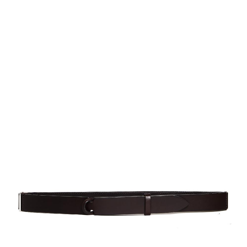 Sorelle Perego cintura nobuckle pelle bull marrone Italia
