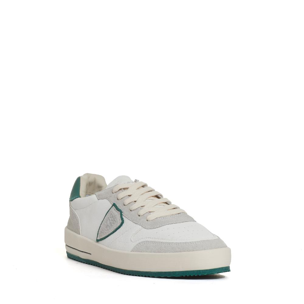 Sorelle Perego sneakers Nice pelle bianco spoiler verde Qualità Garantita