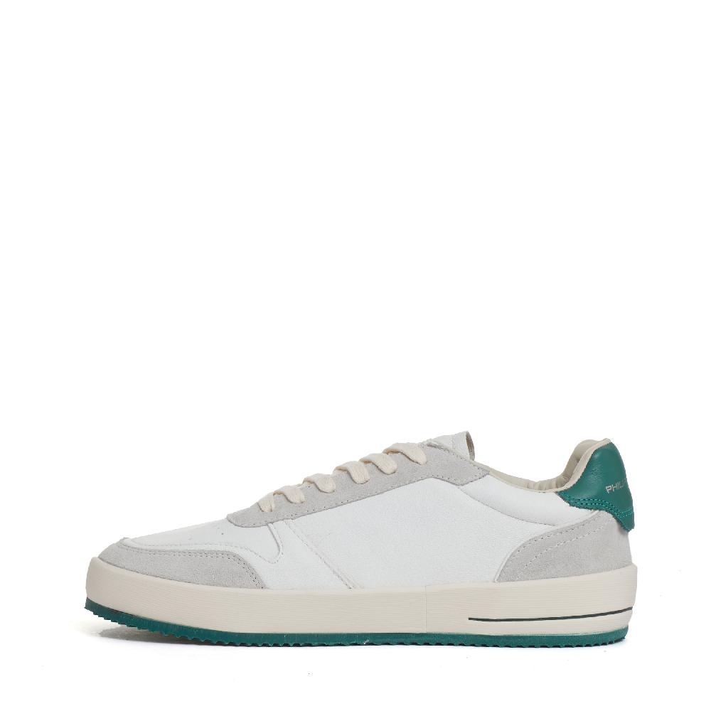Sorelle Perego sneakers Nice pelle bianco spoiler verde Qualità Garantita