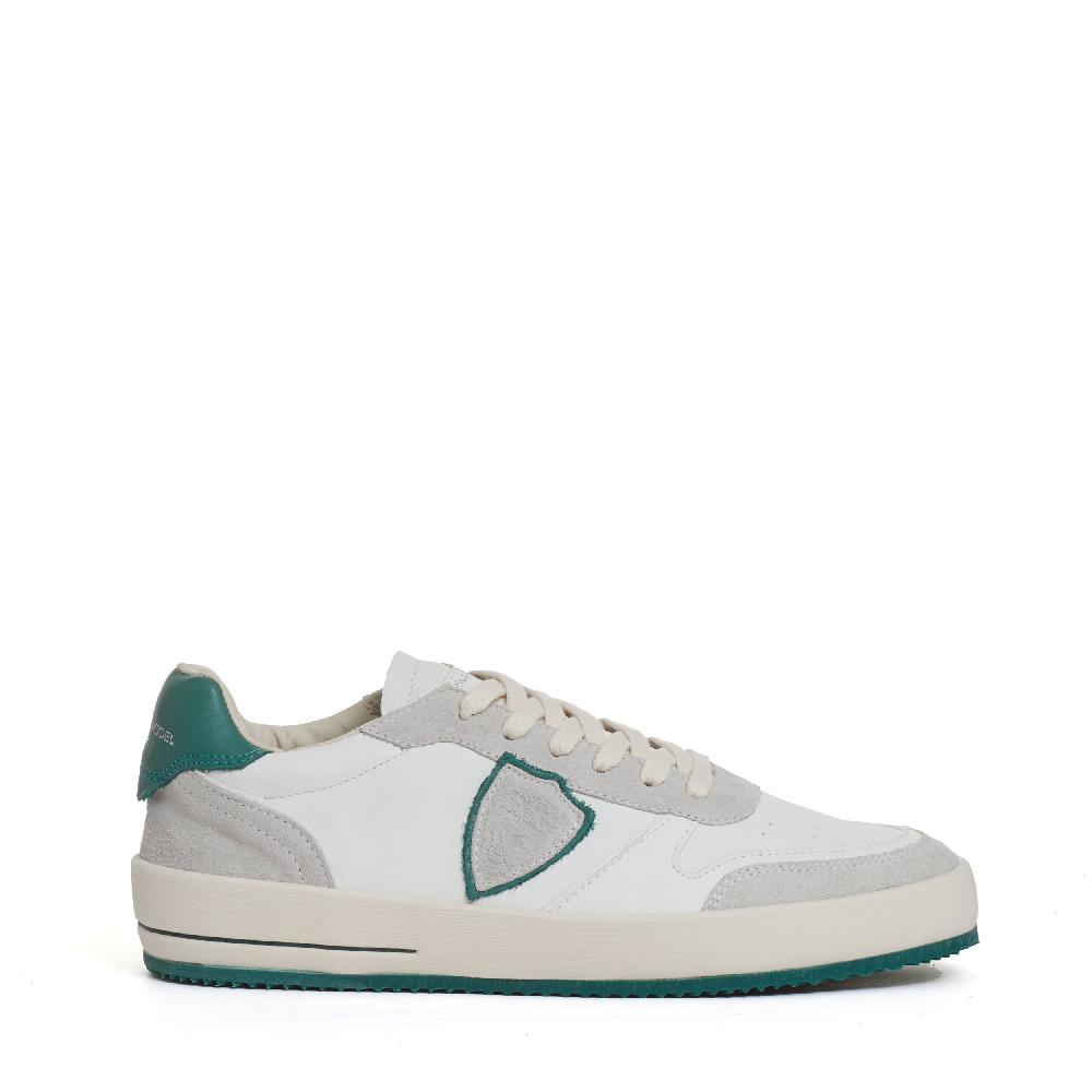 Sorelle Perego sneakers Nice pelle bianco spoiler verde Qualità Garantita