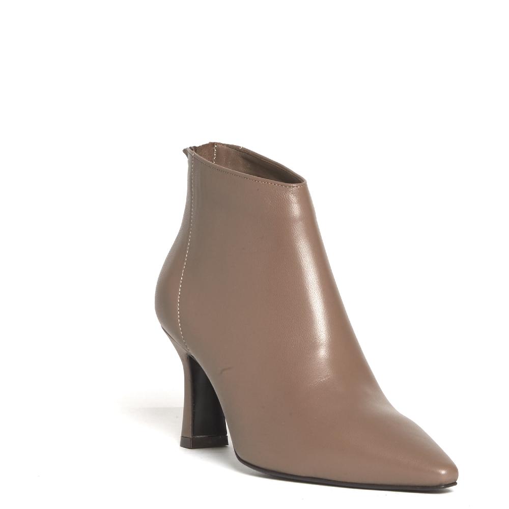 Sorelle Perego stivaletto pelle tortora tacco 75 mm Affare Del Giorno
