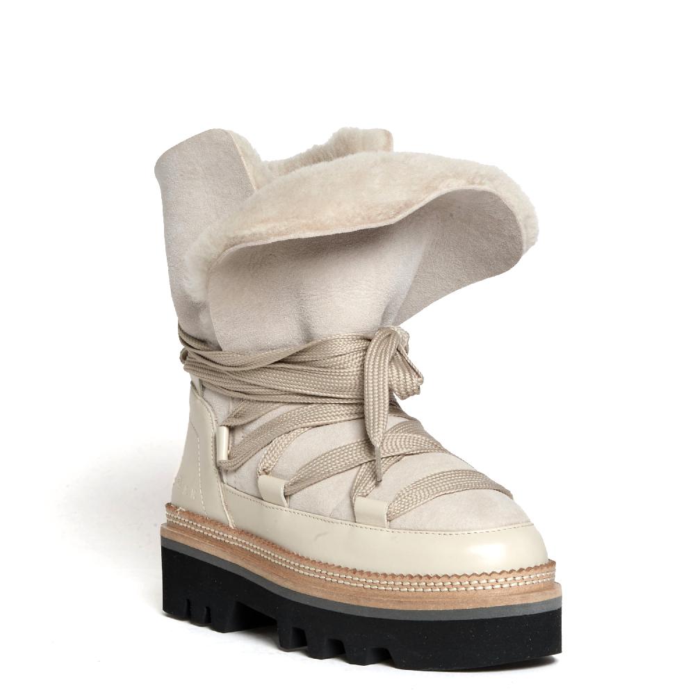 Sorelle Perego stivaletto montone beige Presa