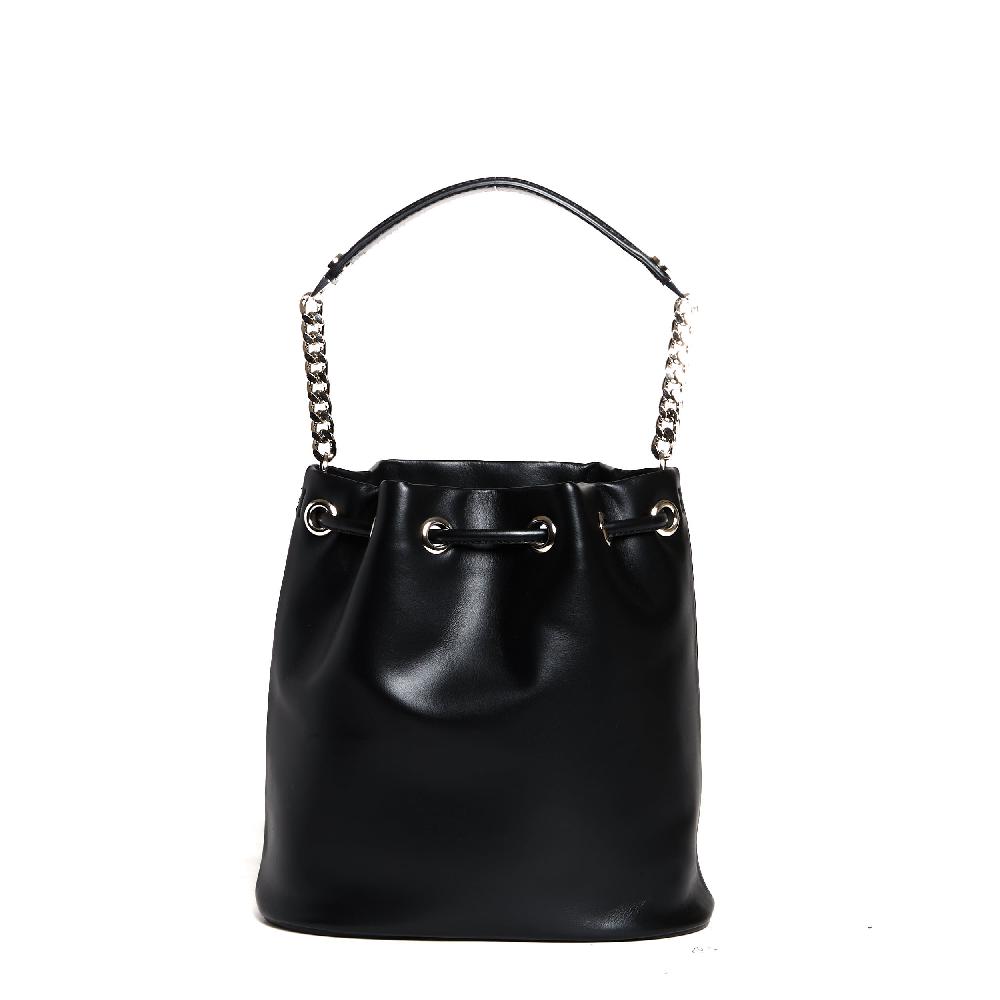 Sorelle Perego secchiello mini pelle nero In Vendita