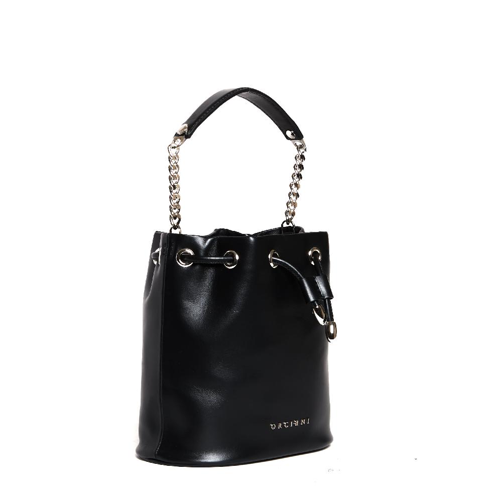 Sorelle Perego secchiello mini pelle nero In Vendita
