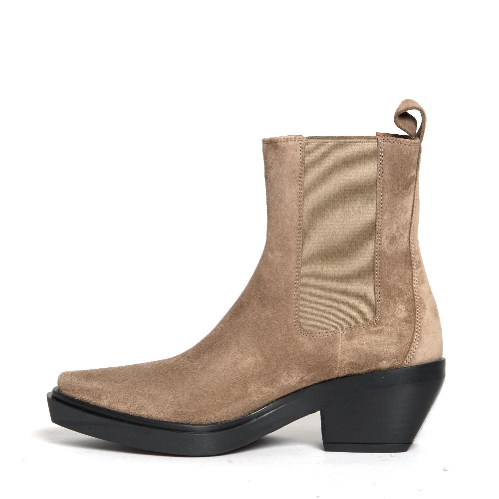 Sorelle Perego texano camoscio taupe Saldi Di Fabbrica