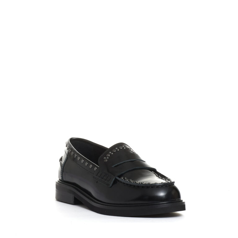 Sorelle Perego mocassino nero con borchie Soddisfazione Garantita