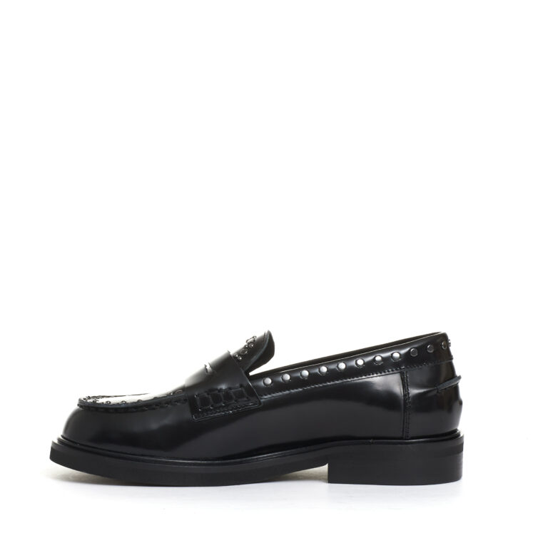 Sorelle Perego mocassino nero con borchie Soddisfazione Garantita