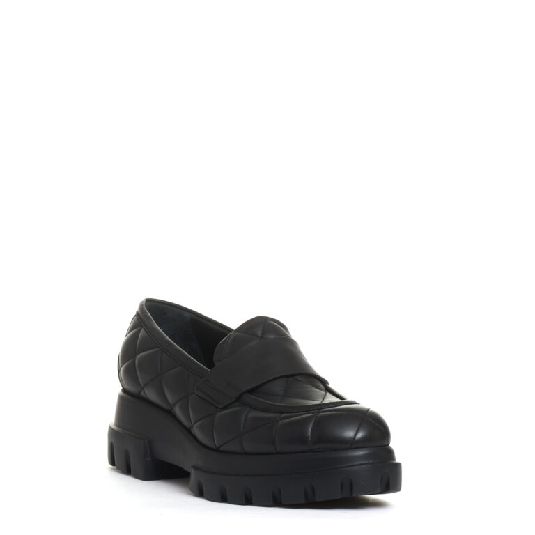 Sorelle Perego mocassino matelasse nero Consegna Veloce