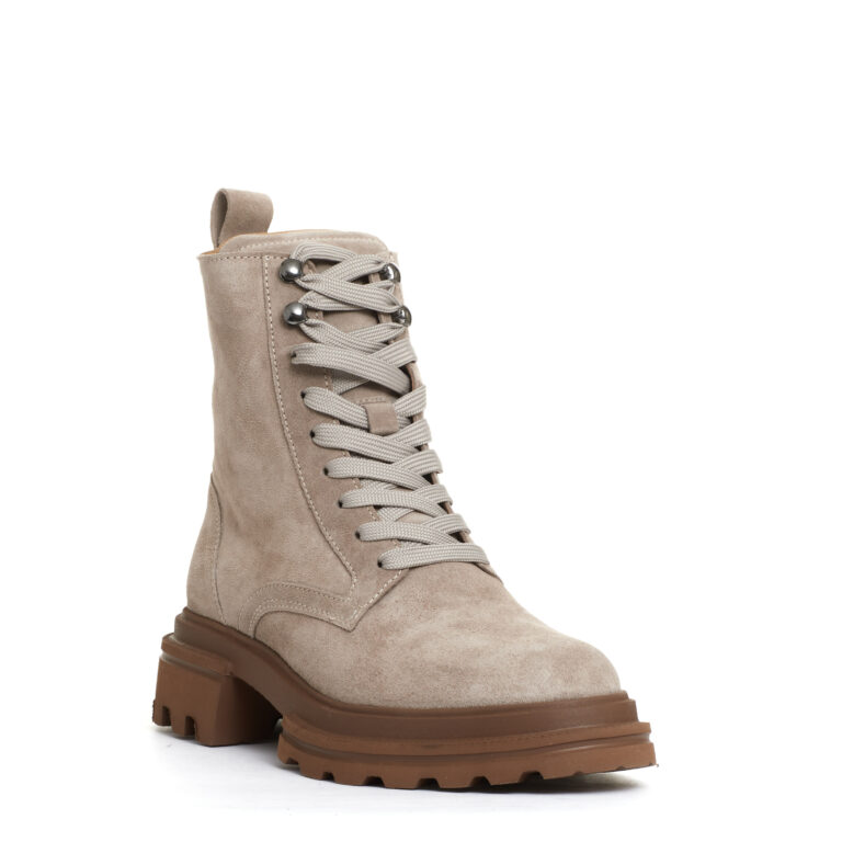 Sorelle Perego anfibio camoscio beige Sottocosto