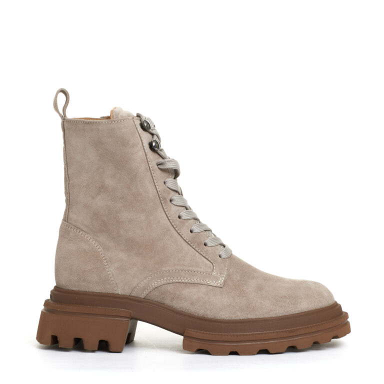 Sorelle Perego anfibio camoscio beige Sottocosto