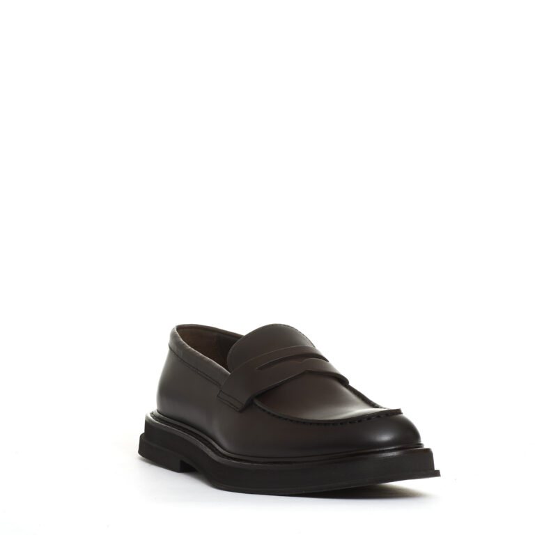 Sorelle Perego mocassino pelle marrone fondo gomma sbordato Offerta