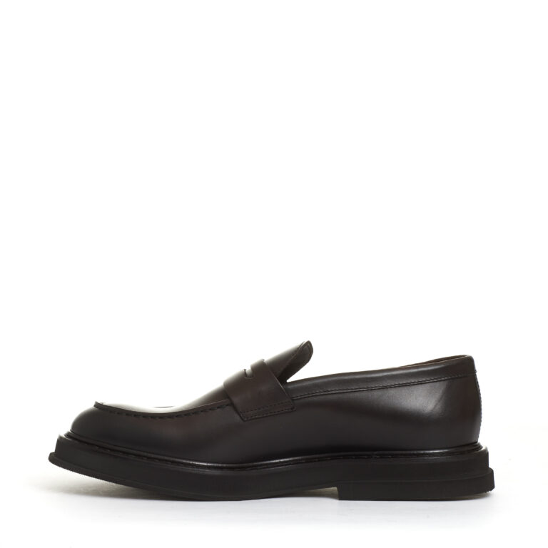 Sorelle Perego mocassino pelle marrone fondo gomma sbordato Offerta