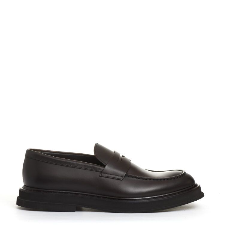 Sorelle Perego mocassino pelle marrone fondo gomma sbordato Offerta