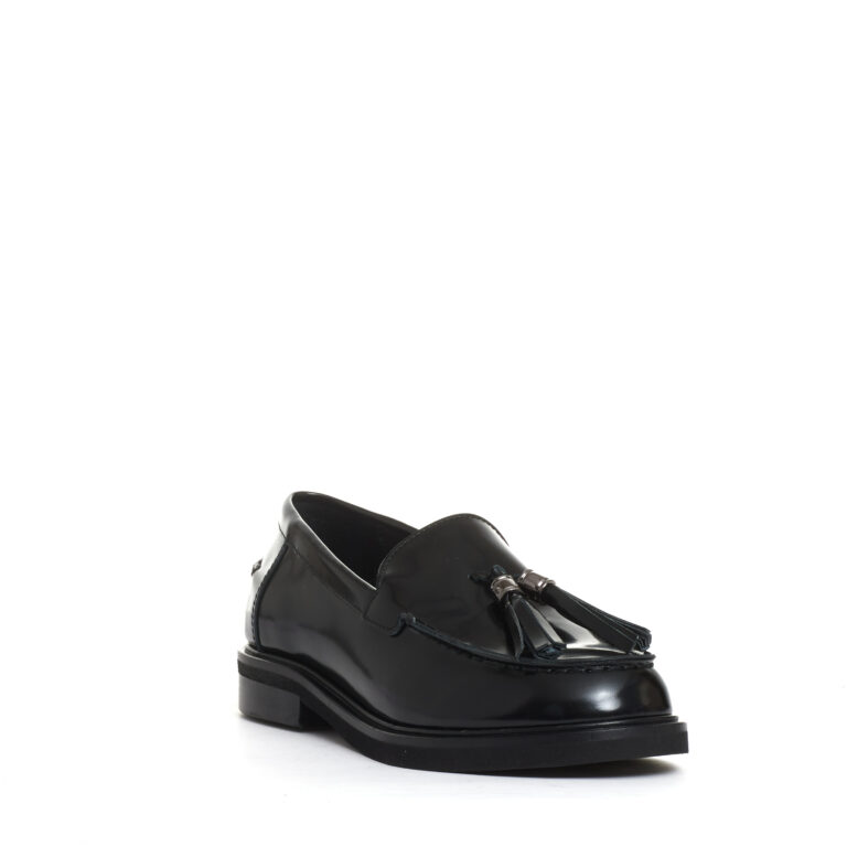 Sorelle Perego mocassino nero con nappine Economico