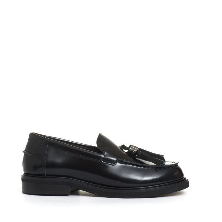 Sorelle Perego mocassino nero con nappine Economico