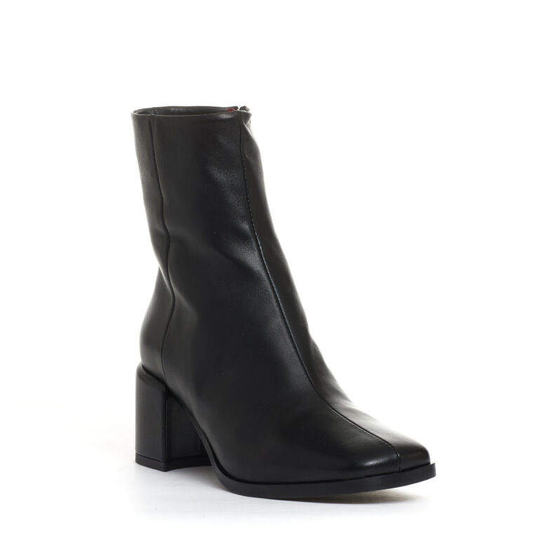 Sorelle Perego stivaletto pelle nera tacco 60 mm In Saldo