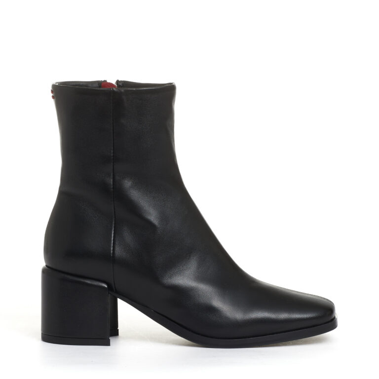 Sorelle Perego stivaletto pelle nera tacco 60 mm In Saldo