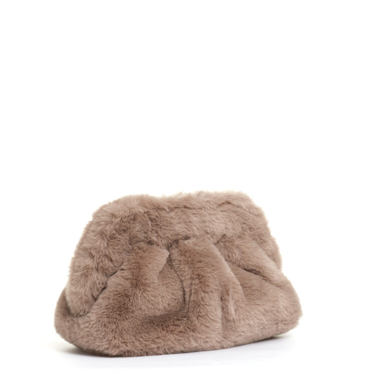 Sorelle Perego clutch ecofur beige Italia