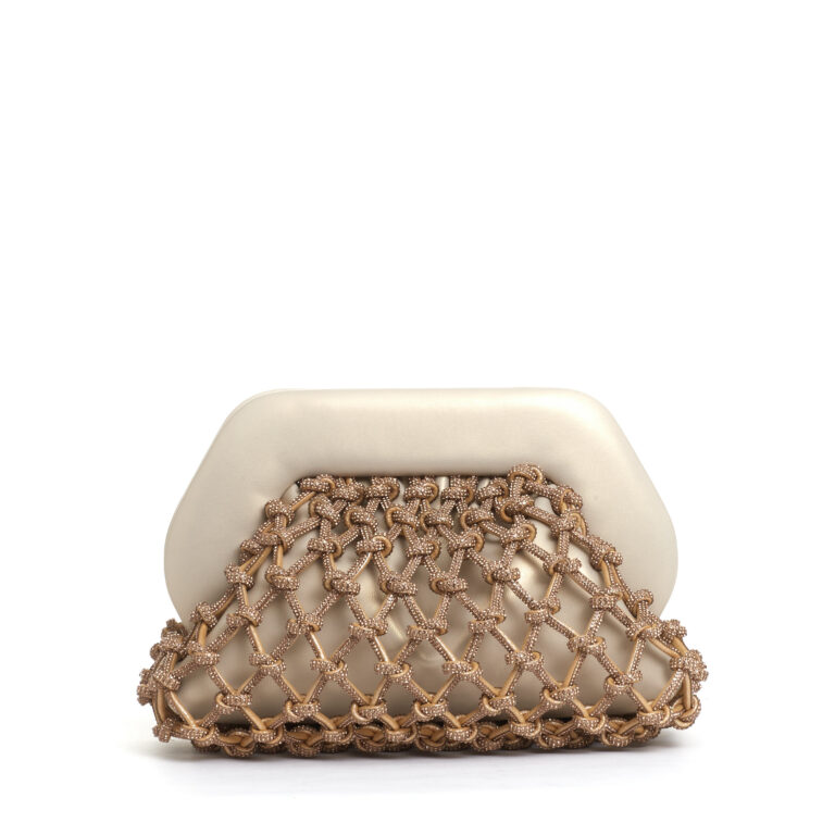 Sorelle Perego clutch strass oro 2025