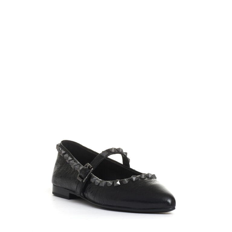 Sorelle Perego ballerina pelle nera borchie Shopping Online