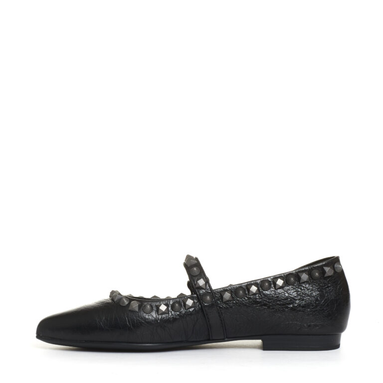 Sorelle Perego ballerina pelle nera borchie Shopping Online