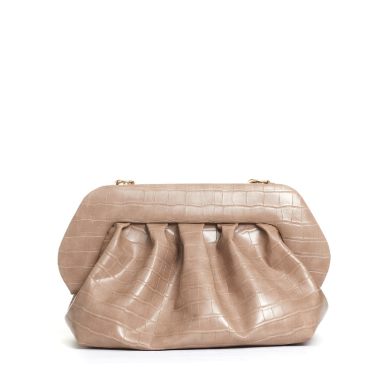 Sorelle Perego clutch stampa cocco beige Sottocosto