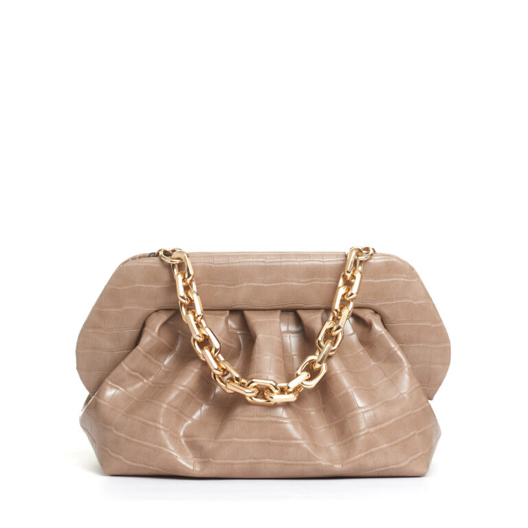 Sorelle Perego clutch stampa cocco beige Sottocosto