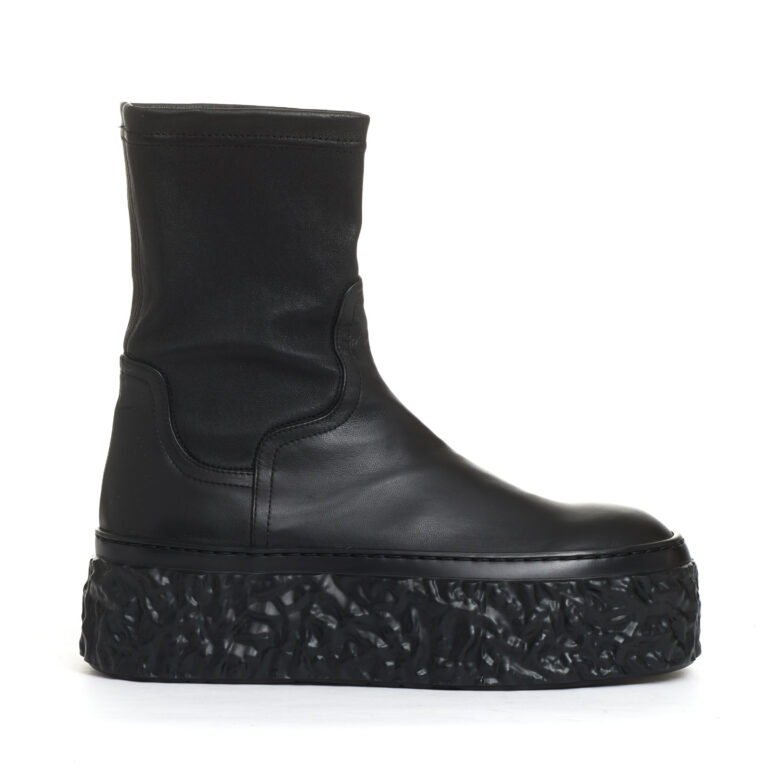 Sorelle Perego stivaletto elasticizzato nero fondo in gomma alto Online