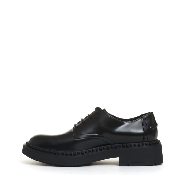Sorelle Perego stringata pelle nera liscia In Saldo