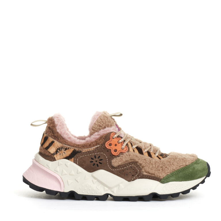 Sorelle Perego sneakers teddy beige verde e marrone Promozione