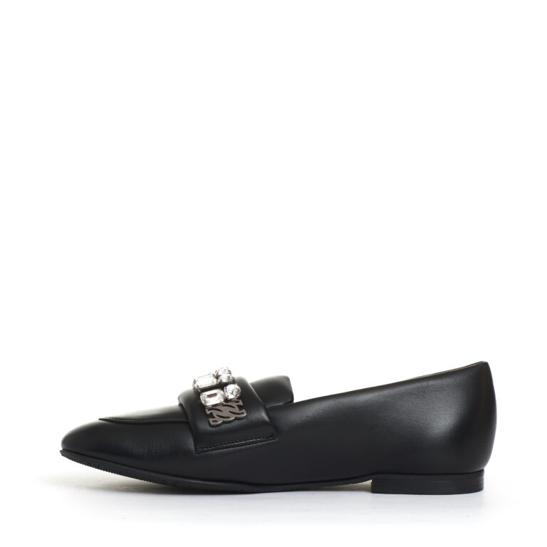 Sorelle Perego mocassino nero con strass Spedizione Gratuita