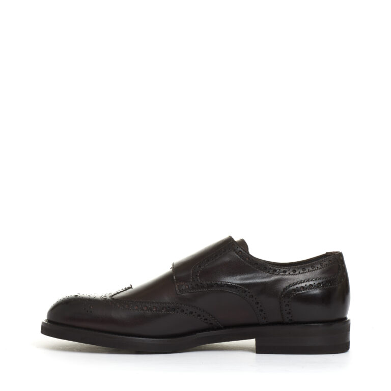 Sorelle Perego derby doppia fibbia pelle marrone Fino Al -60%