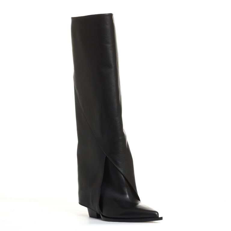 Sorelle Perego stivale texano con risvolto nero Offerte