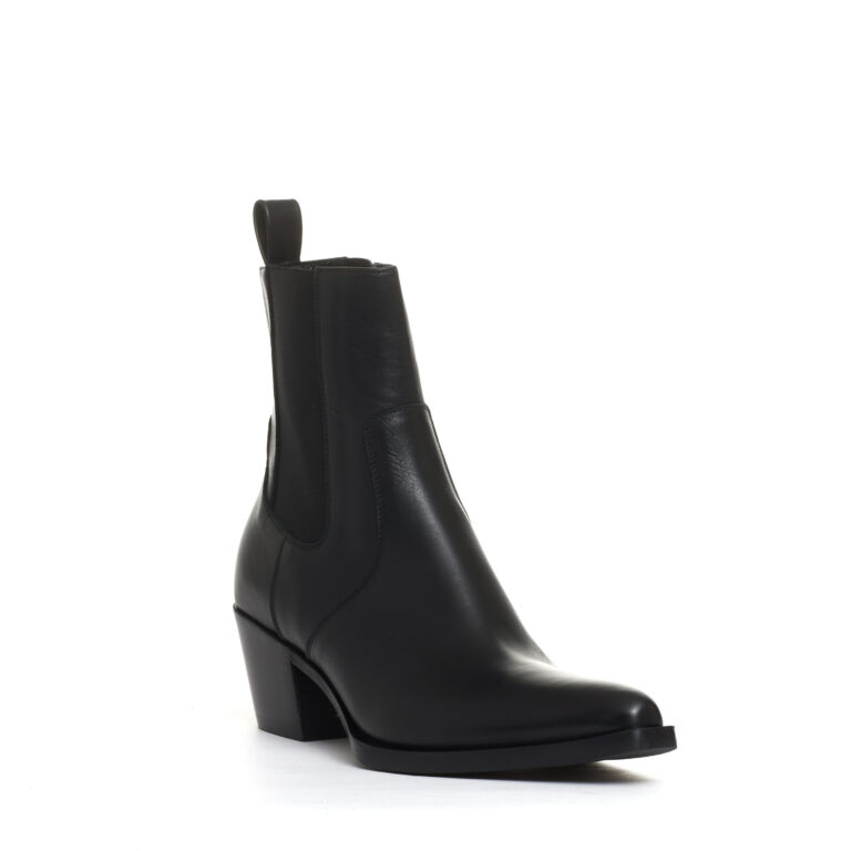 Sorelle Perego camperos con elastici pelle nero tacco 50 mm Italy