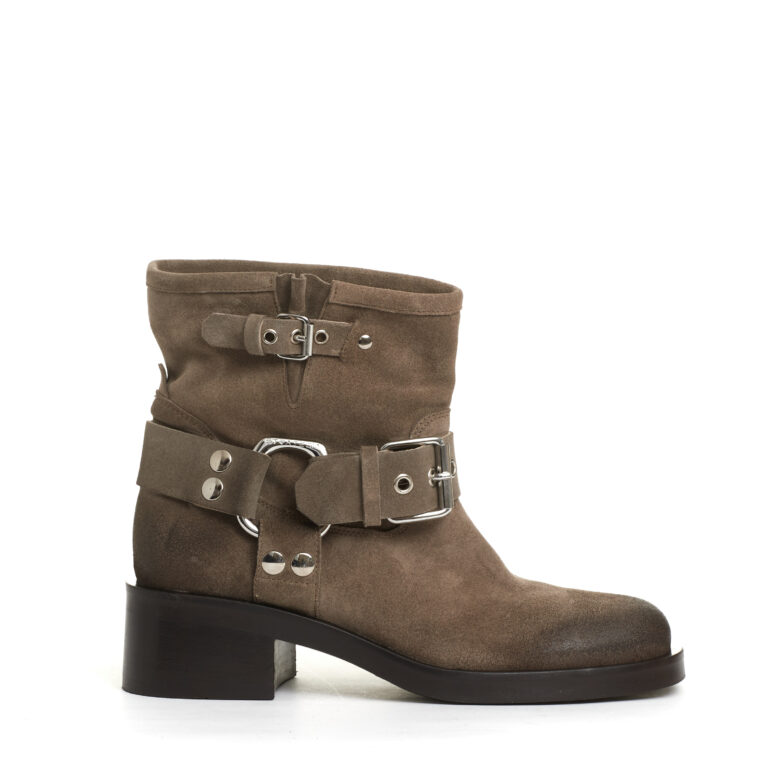 Sorelle Perego biker camoscio tortora Italia