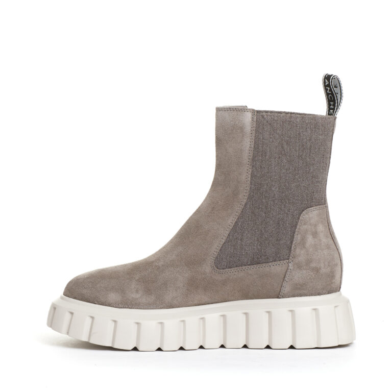 Sorelle Perego chelsea boot camoscio grigio Nuovo
