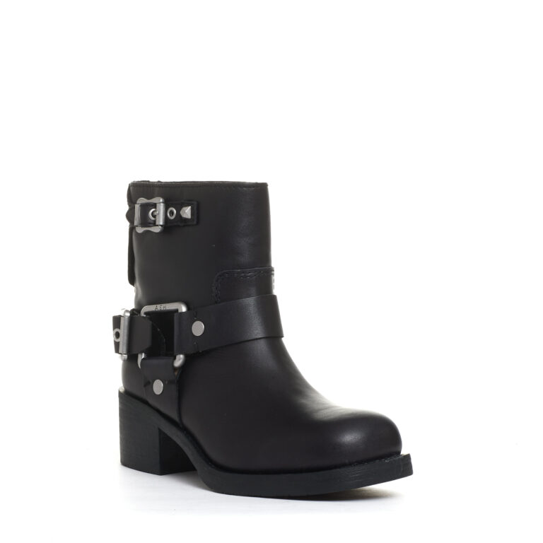 Sorelle Perego biker basso con fibbie nero Soddisfazione Garantita