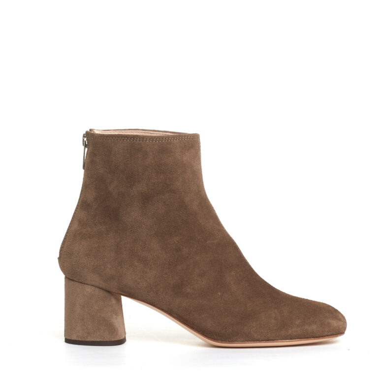 Sorelle Perego stivaletto camoscio taupe tacco 60 mm Negozi Online