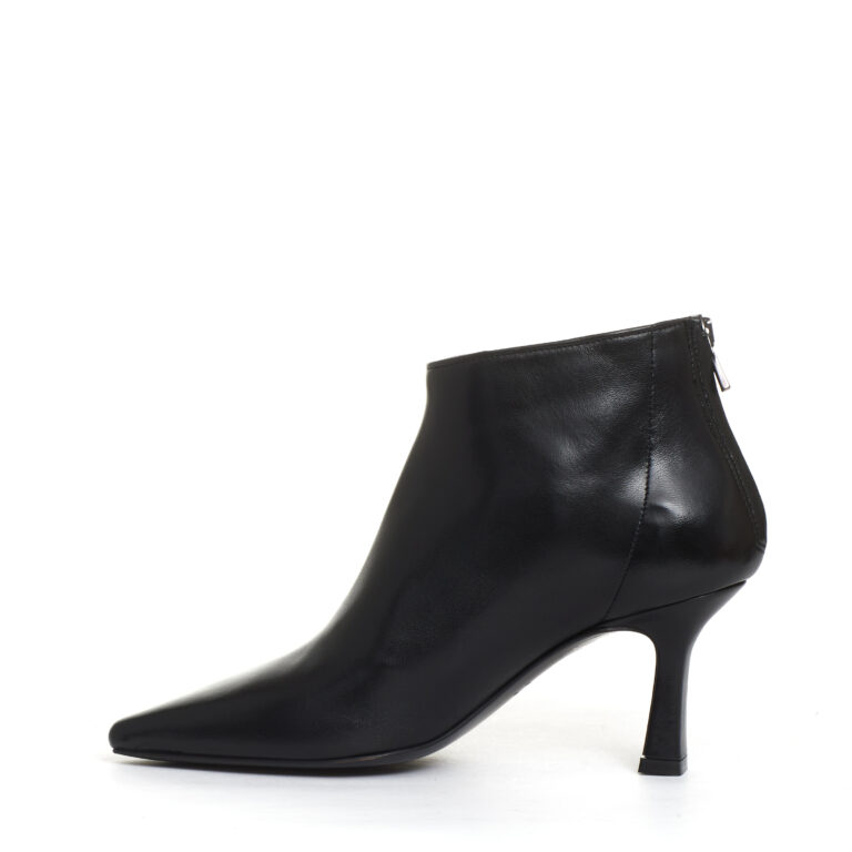 Sorelle Perego stivaletto pelle nera tacco 70 mm Promozione Limitata
