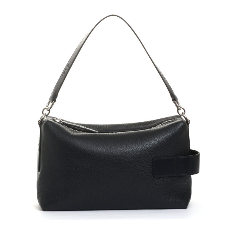 Sorelle Perego bauletto script pelle nera Hotsell