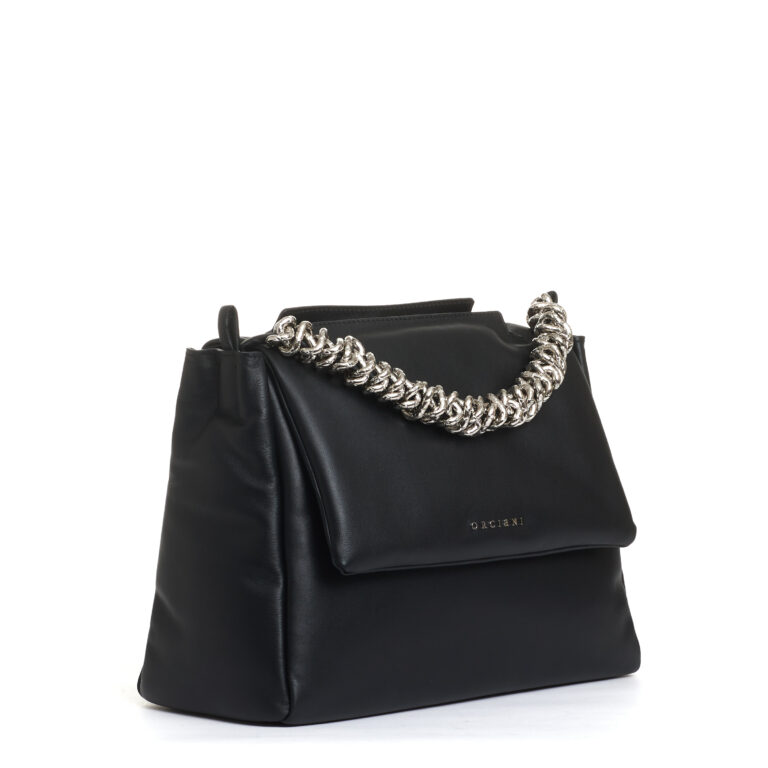 Sorelle Perego sveva M nappa bold nero manico catena Sostegno trimestrale