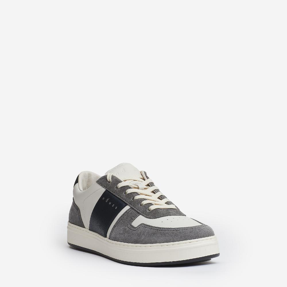Sorelle Perego H TV sneakers pelle bianco grigio Prezzo Ridotto